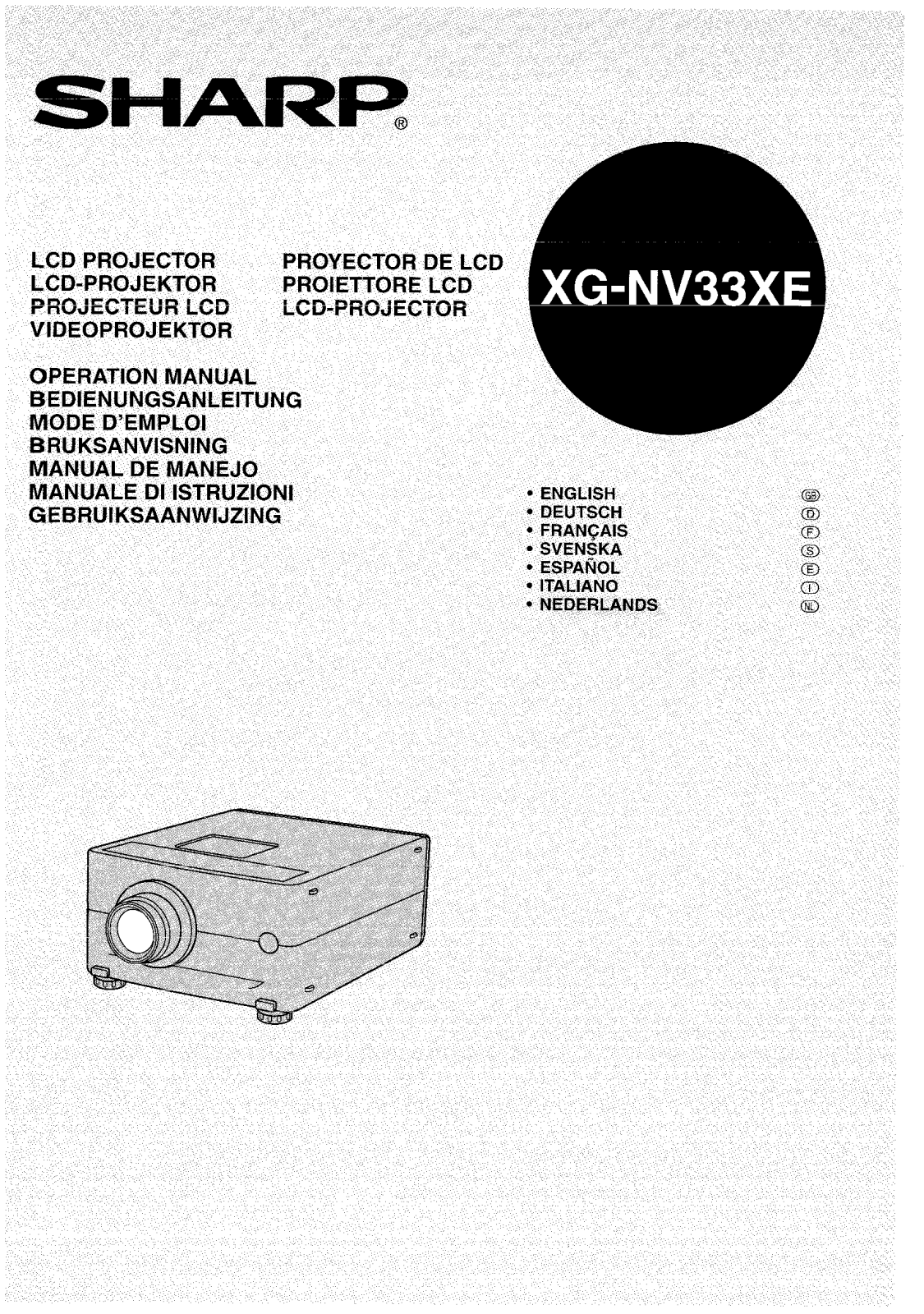 Sharp XG-NV33XE Operation Manual