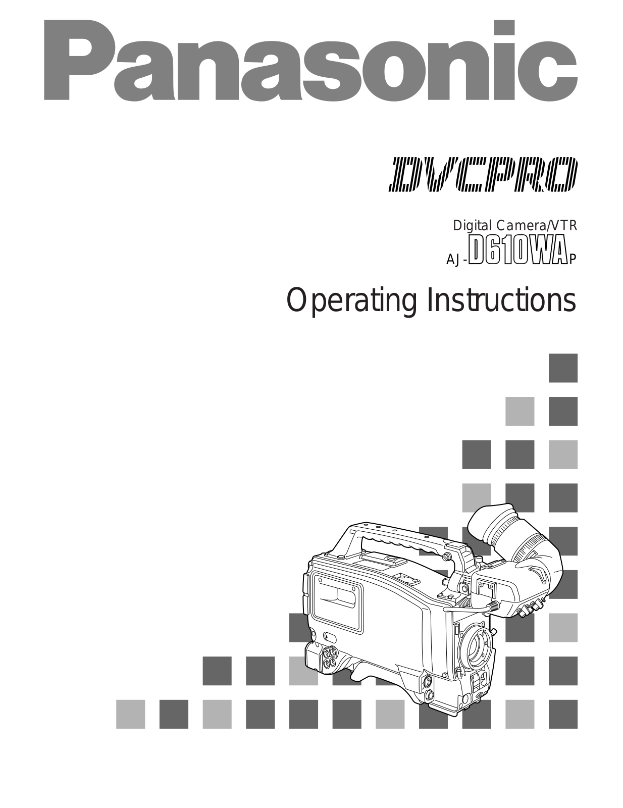 Panasonic AJ-D610WAP, D610WA User Manual