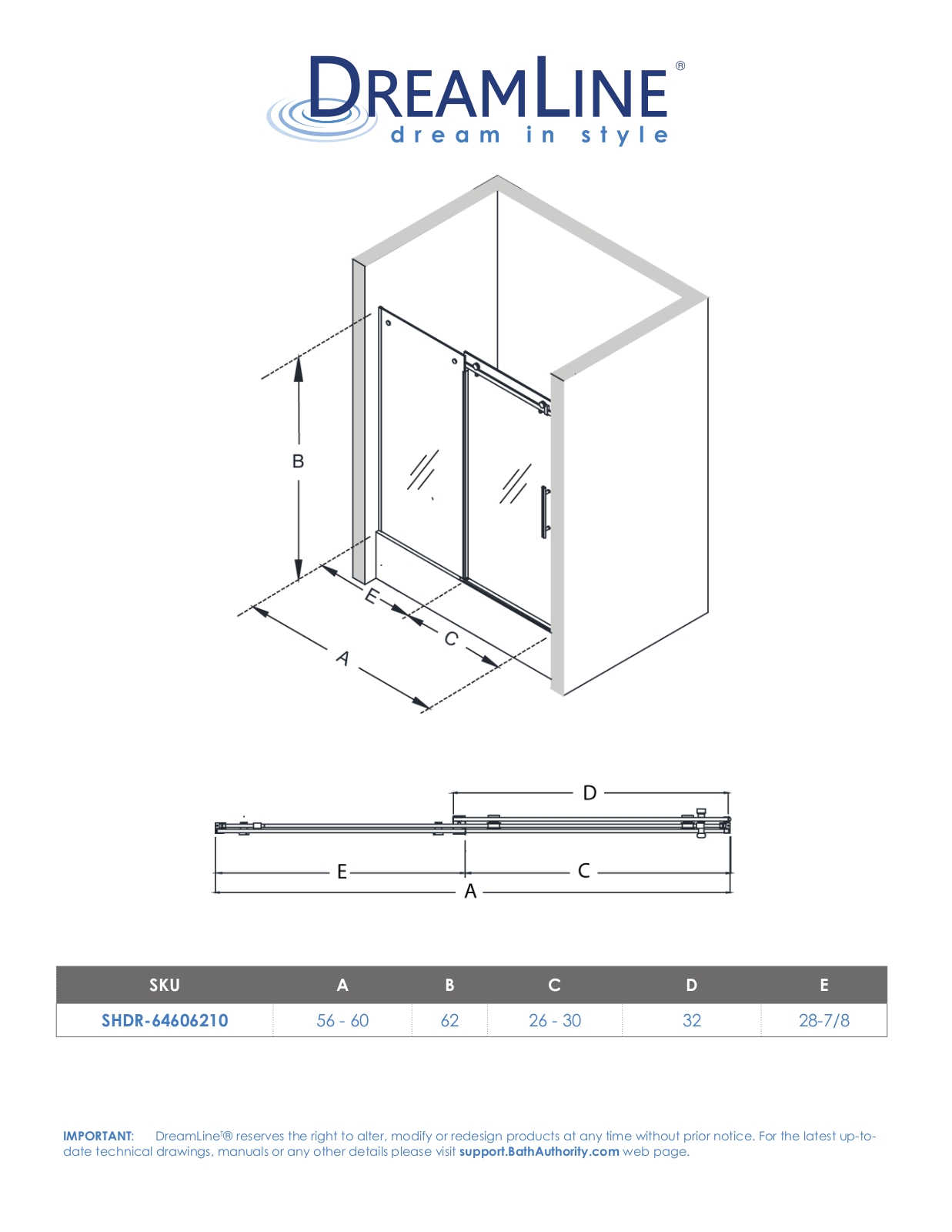 DreamLine DLN4053 Specifications - ManualMachine.com