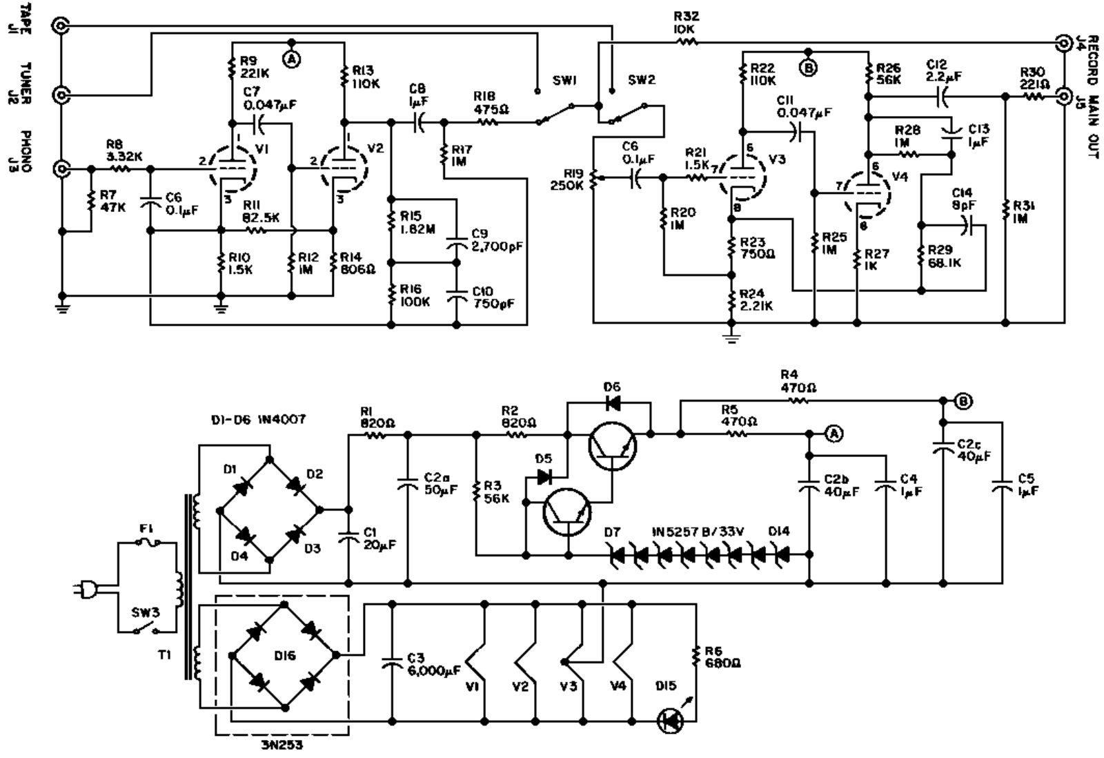 Conrad Johnson pv2 schematic