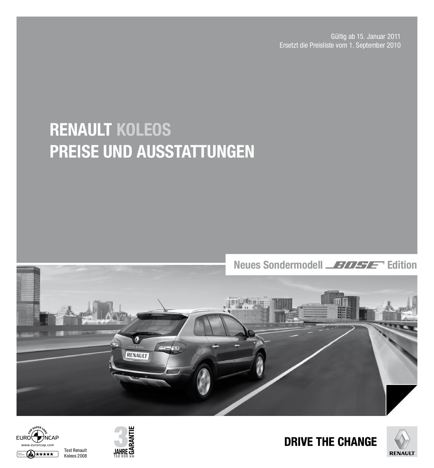 Renault KOLEOS DATASHEET