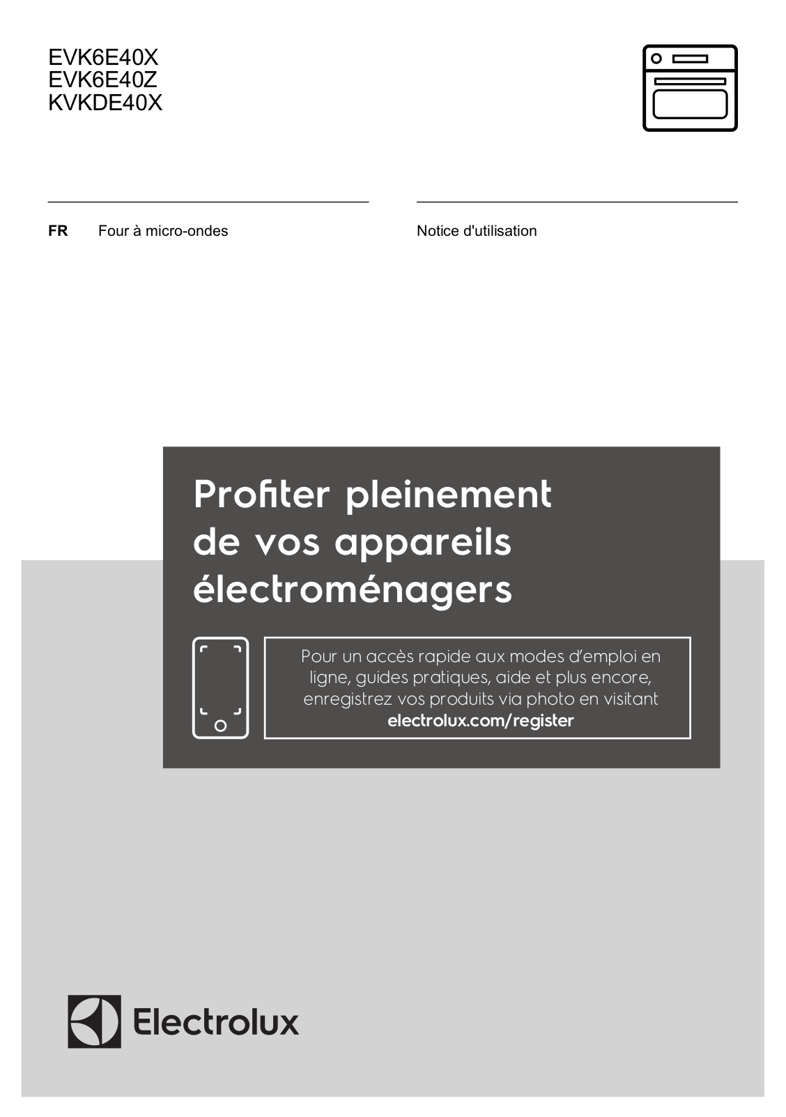 Electrolux KVKDE40X, EVK6E40X User Manual