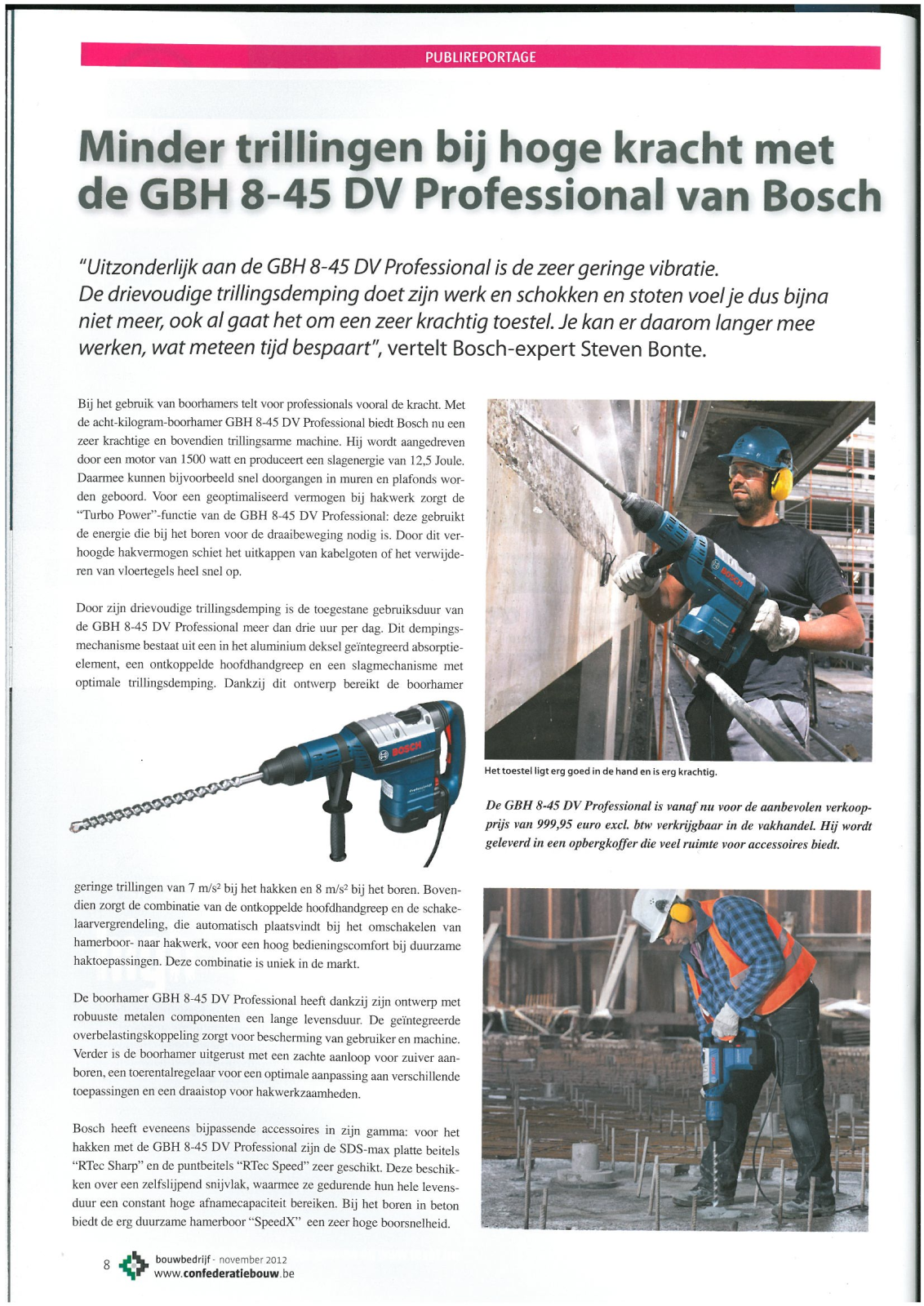 Bosch GBH 8-45 DV User Manual