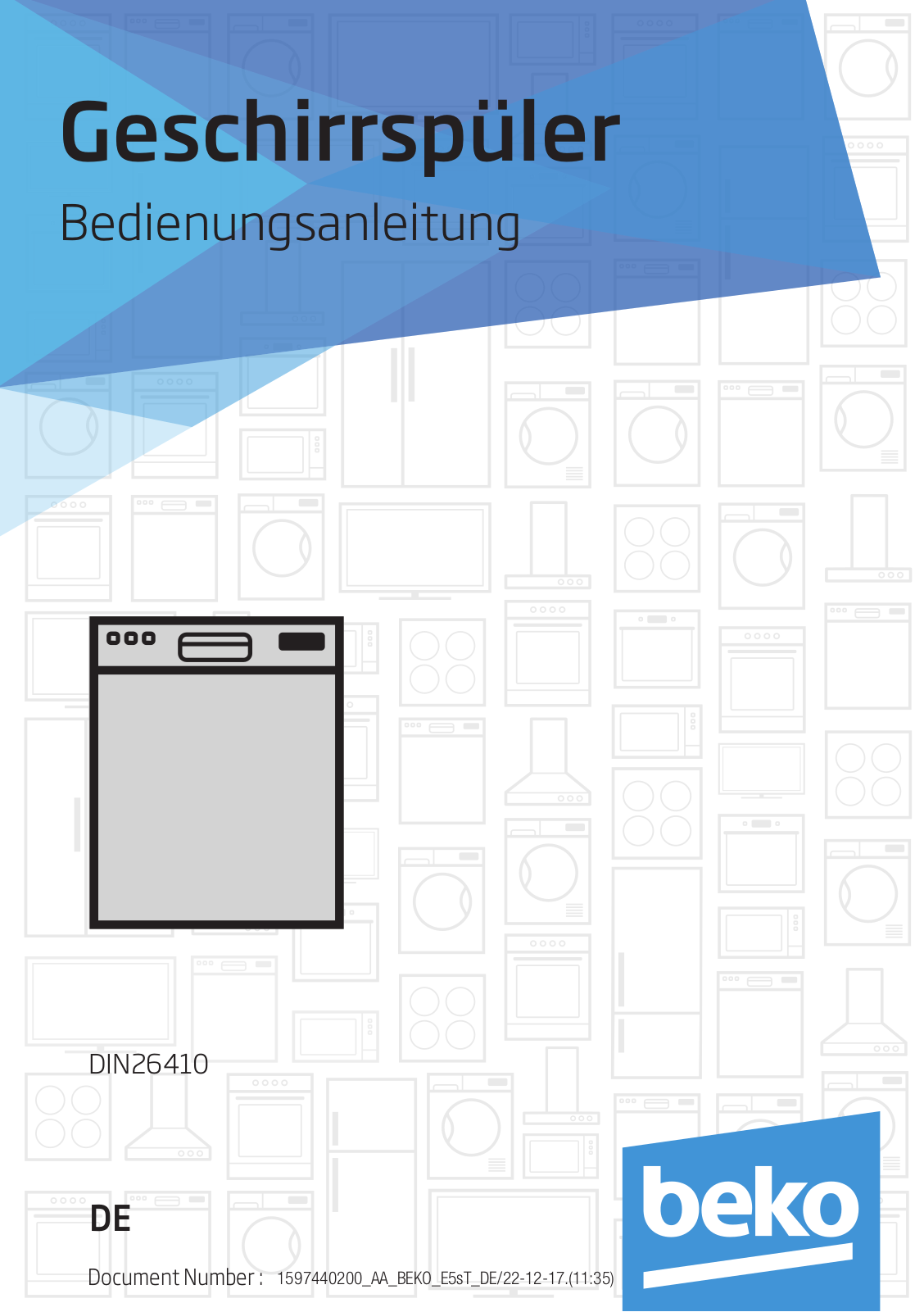 Beko DIN26410 operation manual