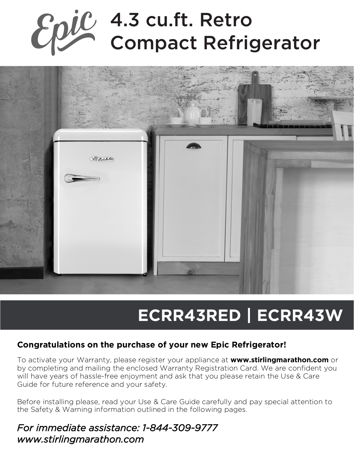 EPIC ECRR43RED, ECRR43W User guide - ManualMachine.com