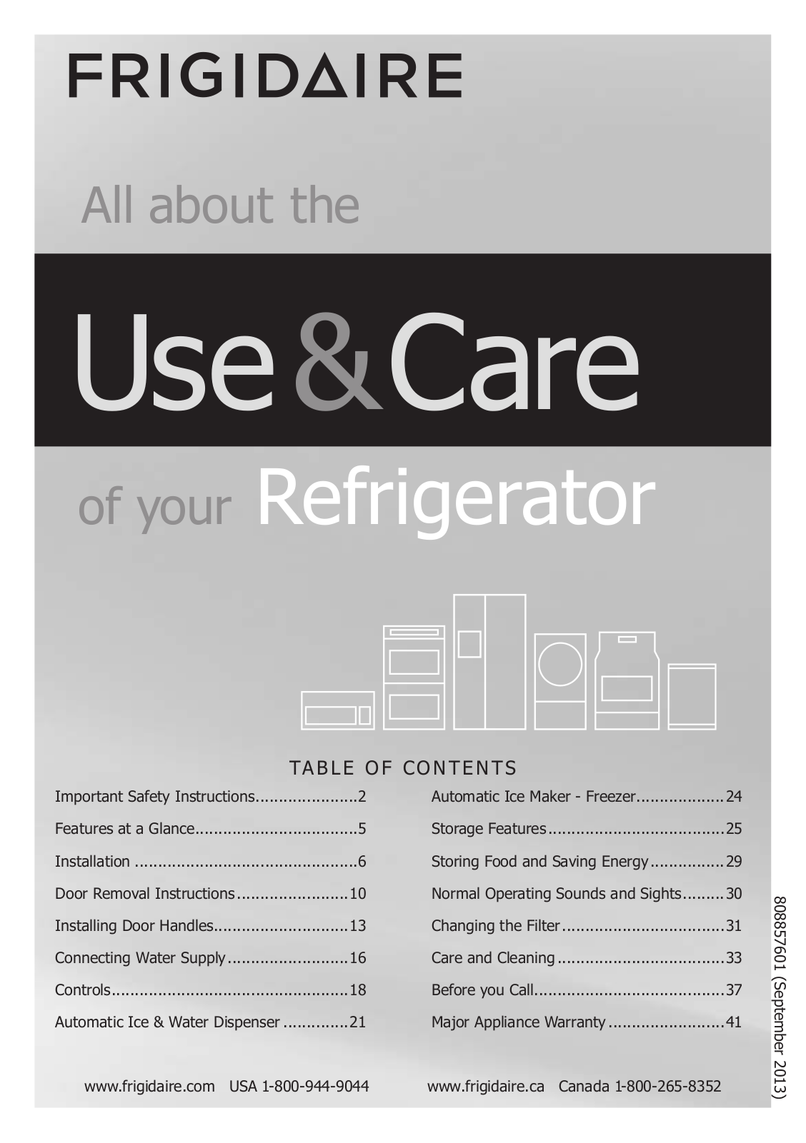 Frigidaire FGHN2866PF, FGHB2866PP, FGHF2366PF, FGHN2866PE, FGHN2866PP User Manual