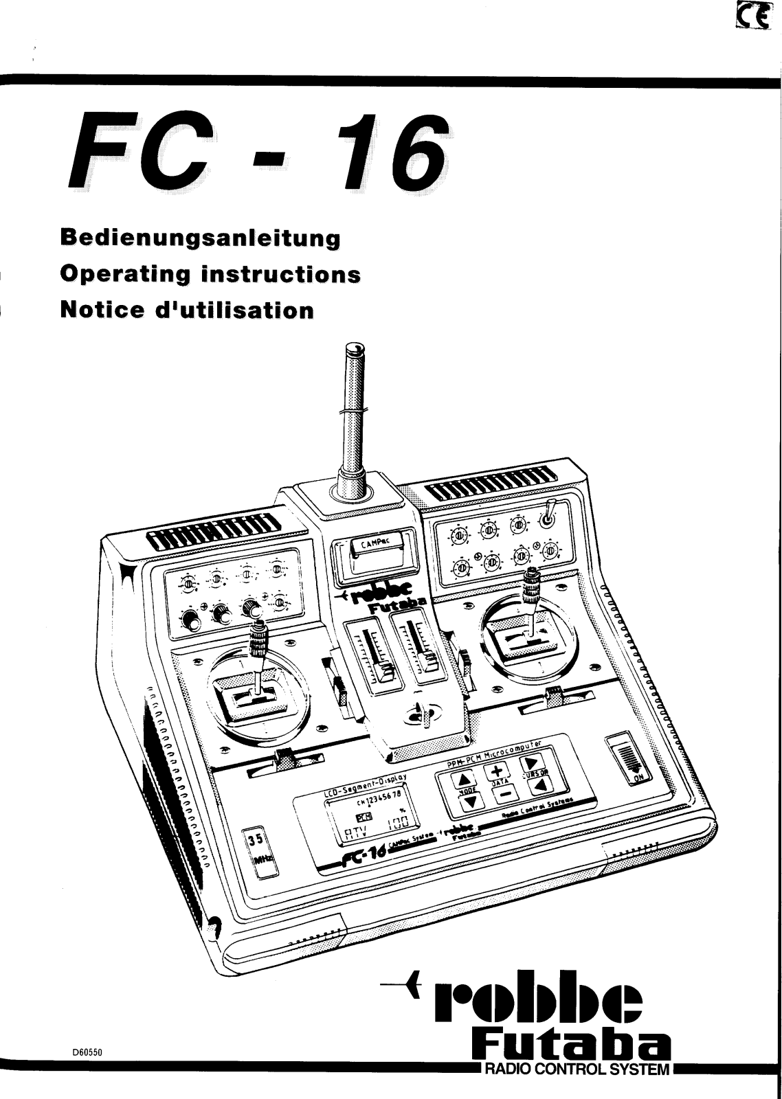 Futaba FC16 User Manual