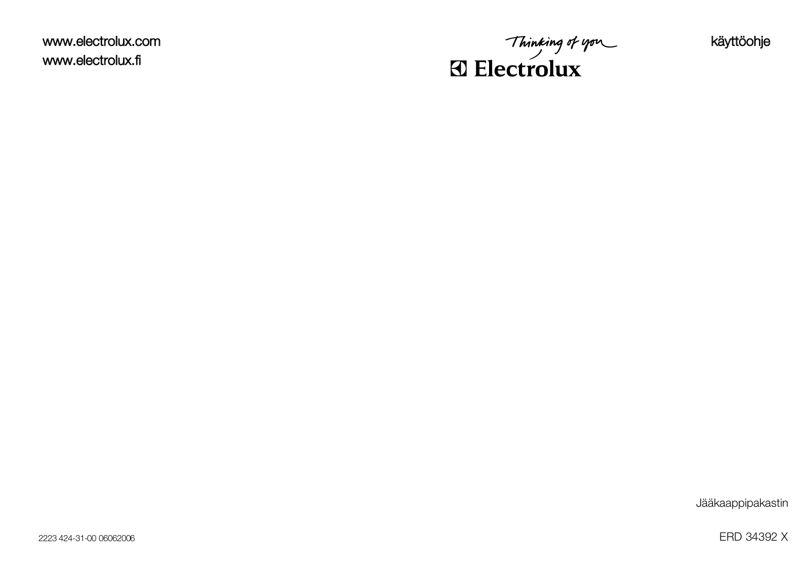 AEG ERD34392X User Manual