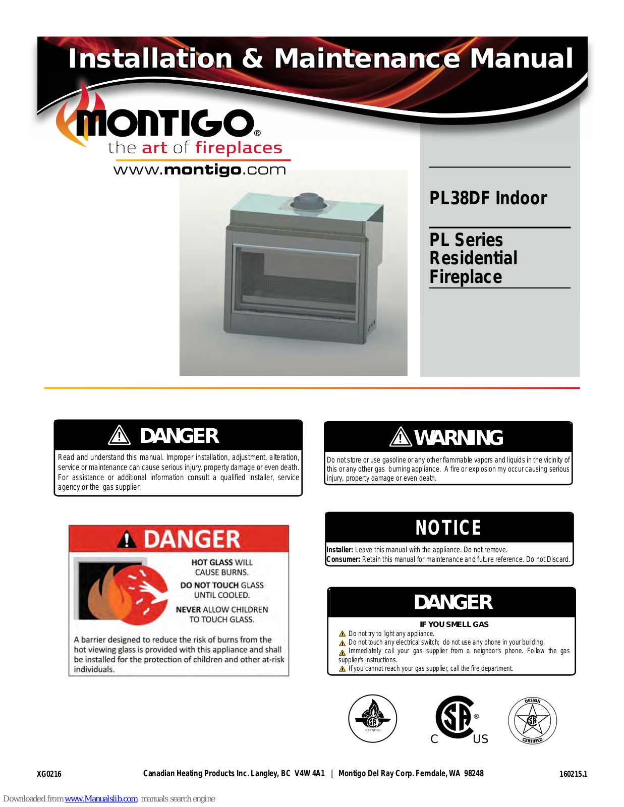 Montigo PL38DF Maintance Manual