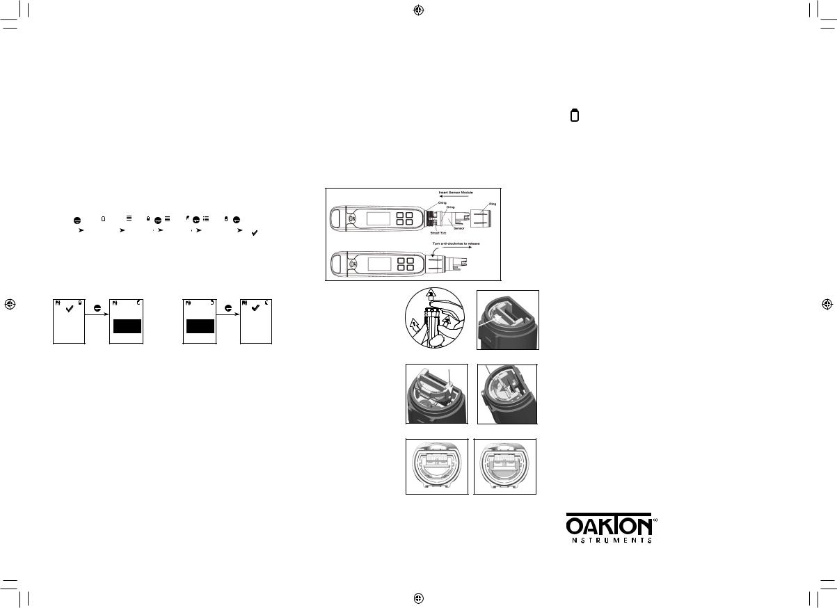 Oakton pHTestr 50 Instruction Manual