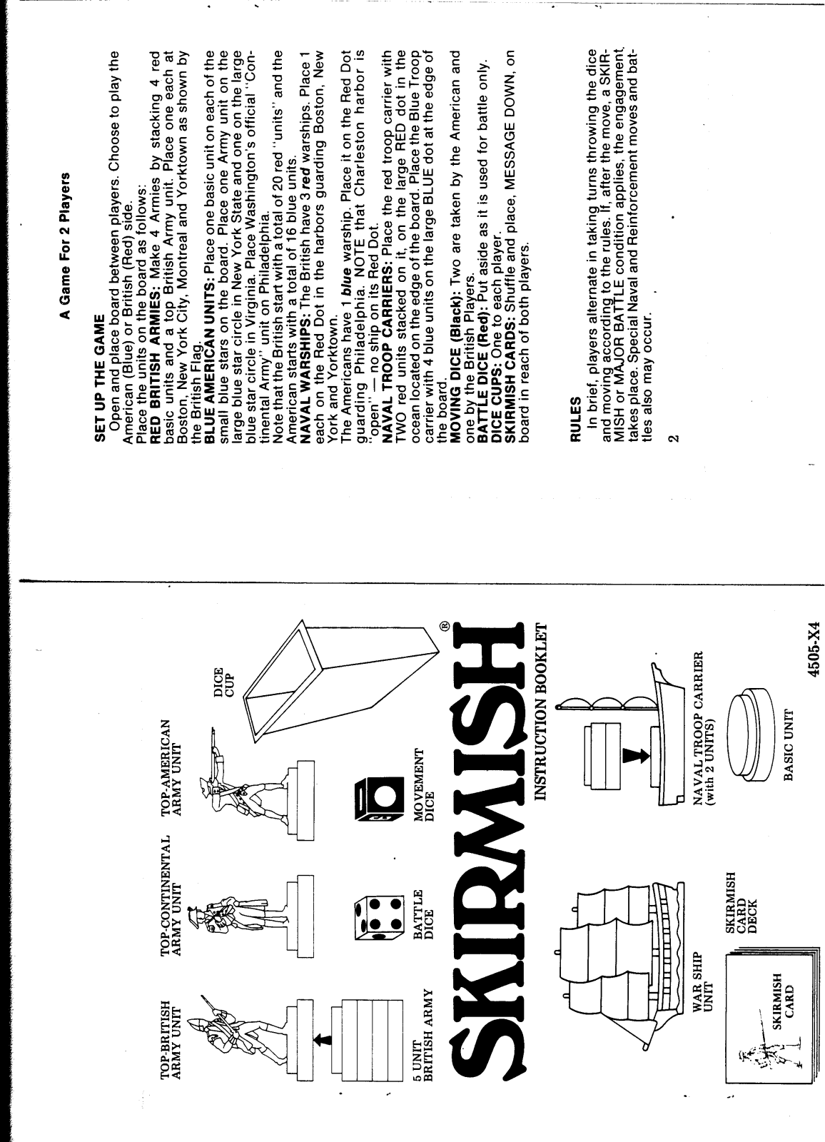 Hasbro SKIRMISH User Manual