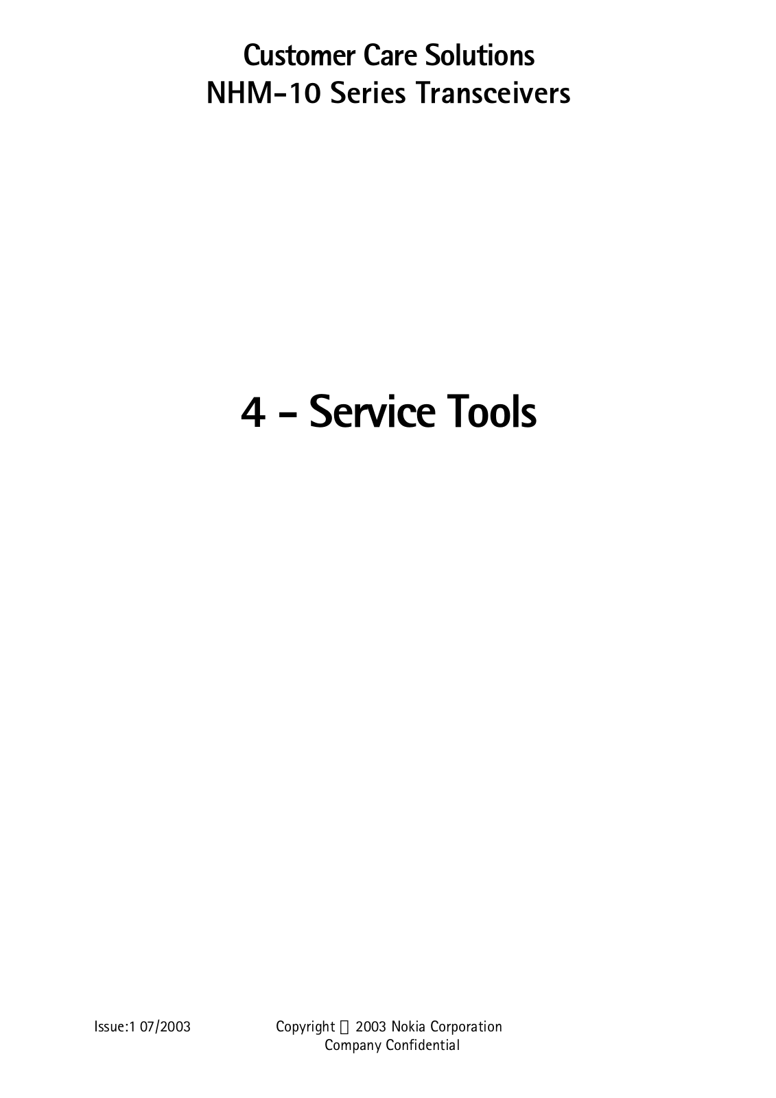 Nokia 3600, 3620 Service Manual 04 nhm10 servtool