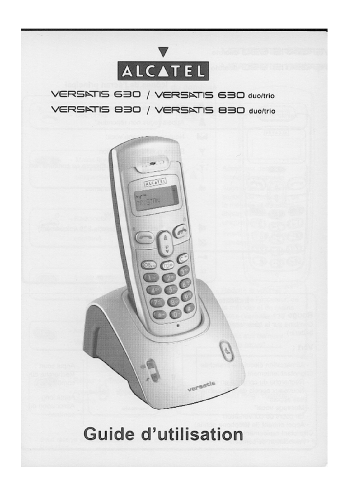 ALCATEL VERSATIS 630 TRIO User Manual