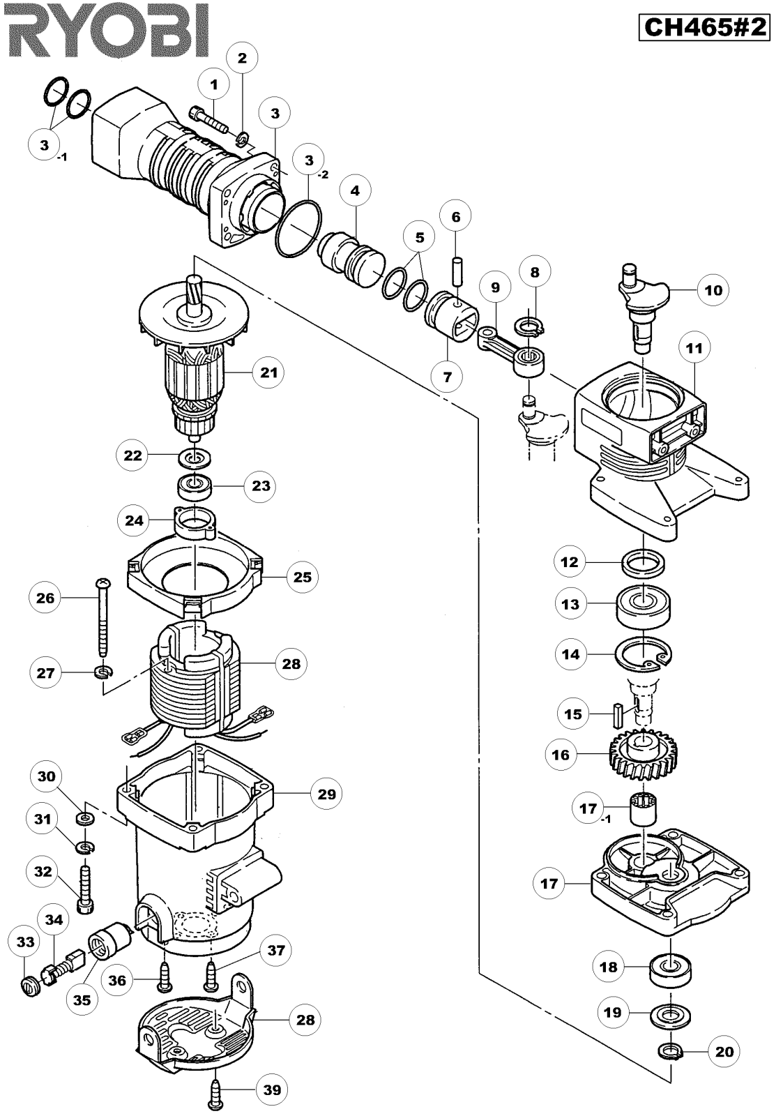 Ryobi CH465-2 User Manual