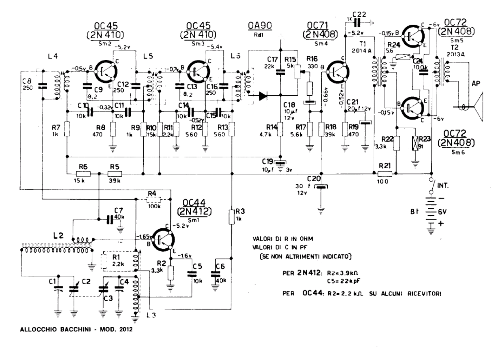 Allocchio Bacchini 2012 schematic