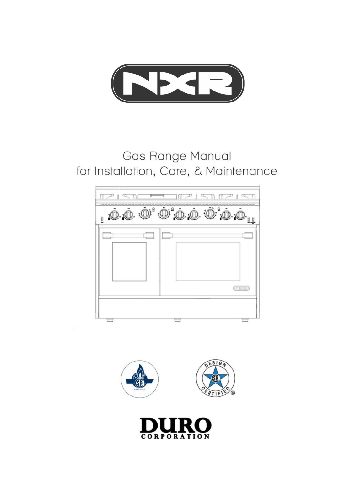 NXR SC4811LP, SC3611, SC3055LP User Manual