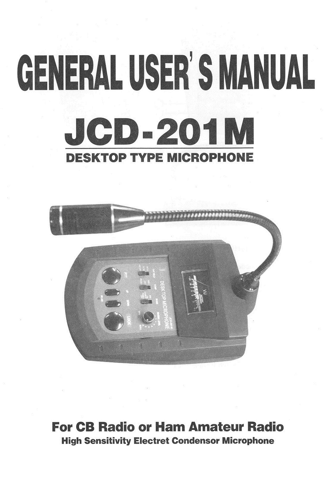 JCC JCD-201M User manual - ManualMachine.com