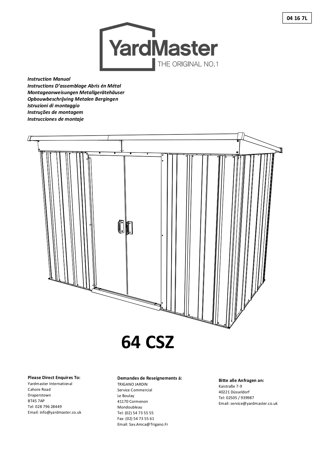 Yardmaster 64CSZ Instruction manual - ManualMachine.com