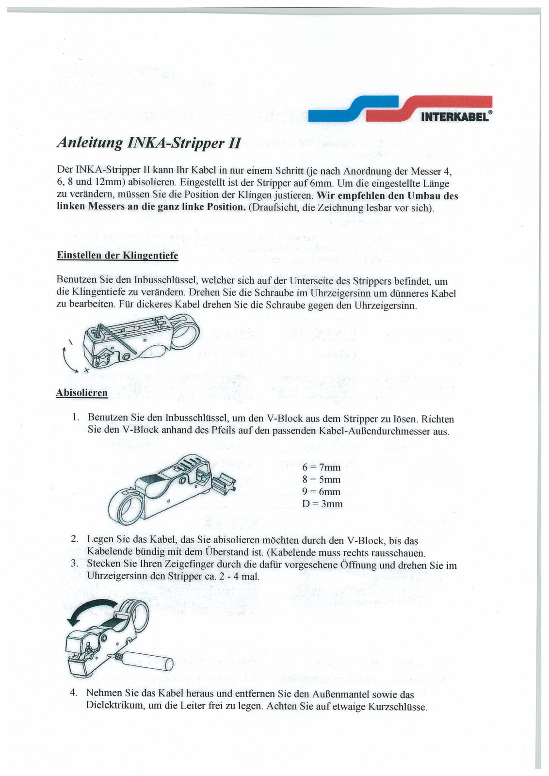 Interkabel INKA-Stripper II User guide - ManualMachine.com