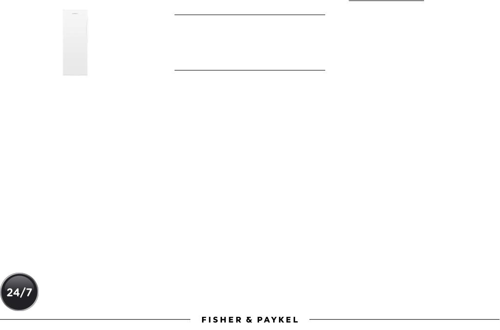 Fisher & Paykel E388LW1 Specifications Sheet