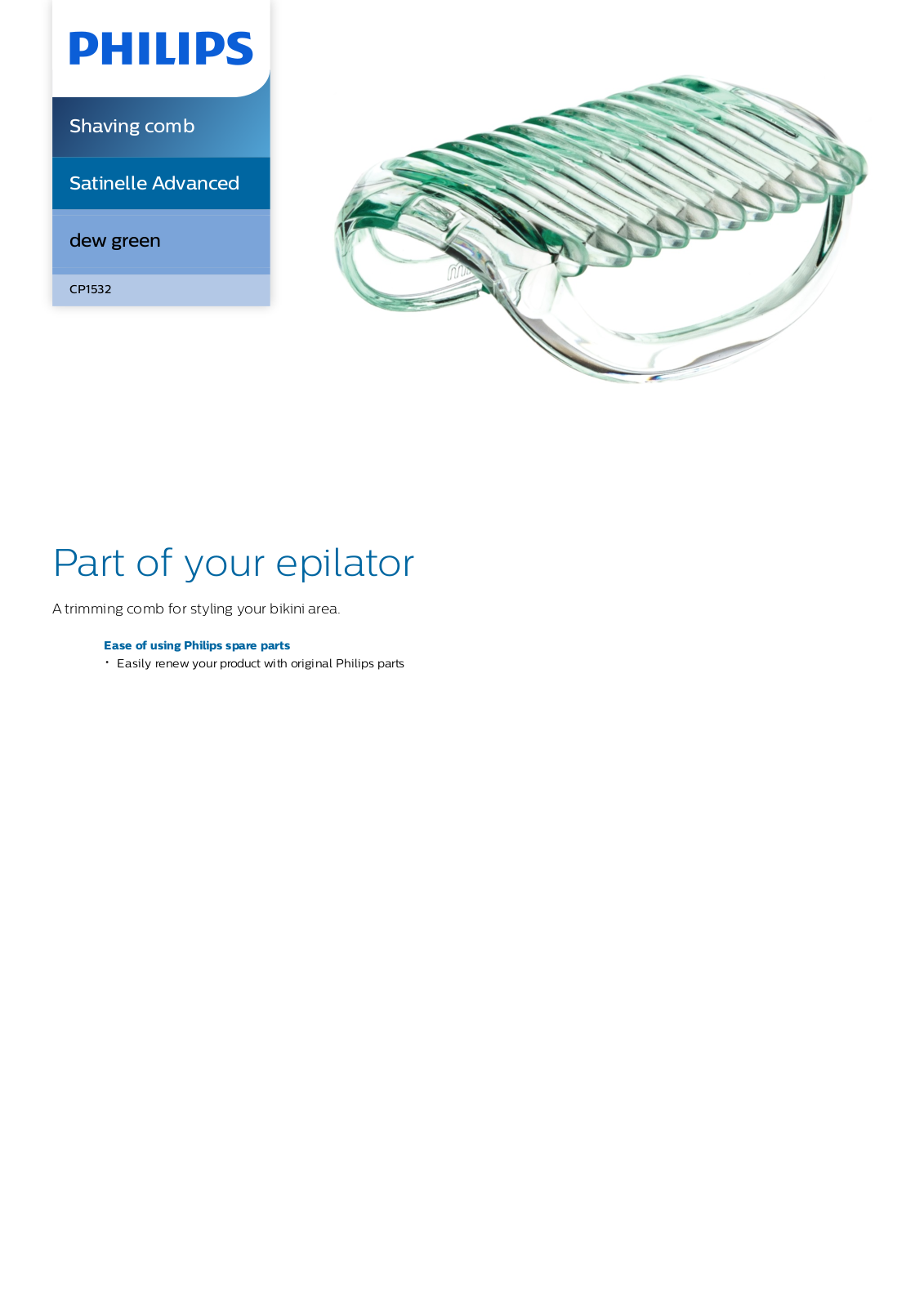 Philips CP1532/01 leaflet - ManualMachine.com