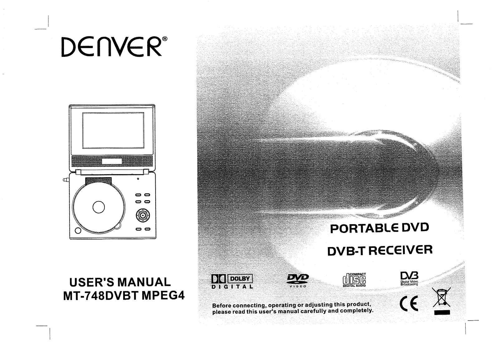 Denver MT-748DVBT User Manual