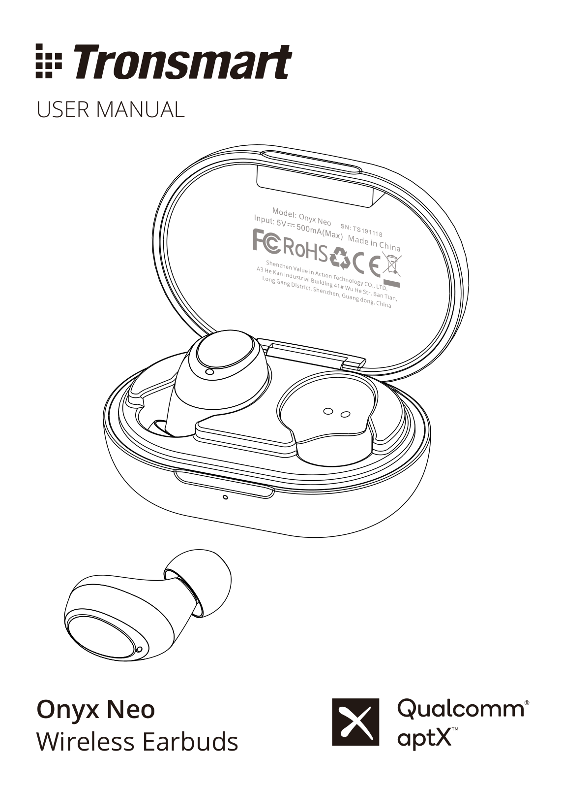 Tronsmart Onyx Neo operation manual