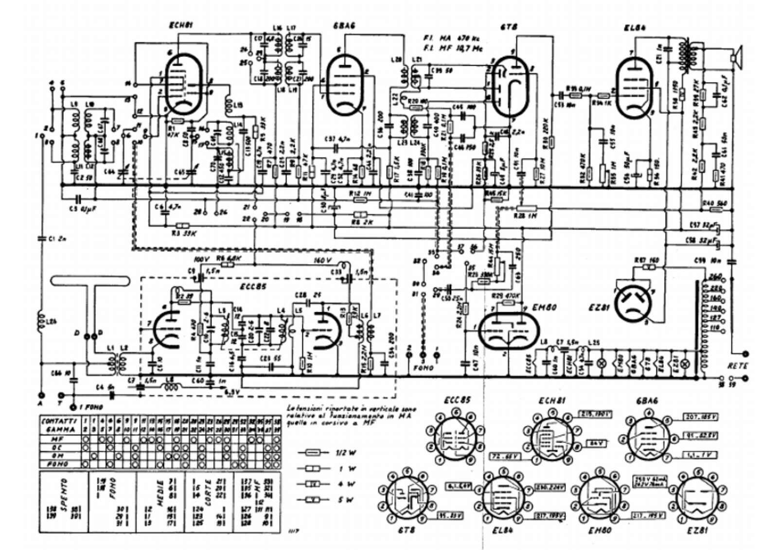 Watt Radio wr475 schematic