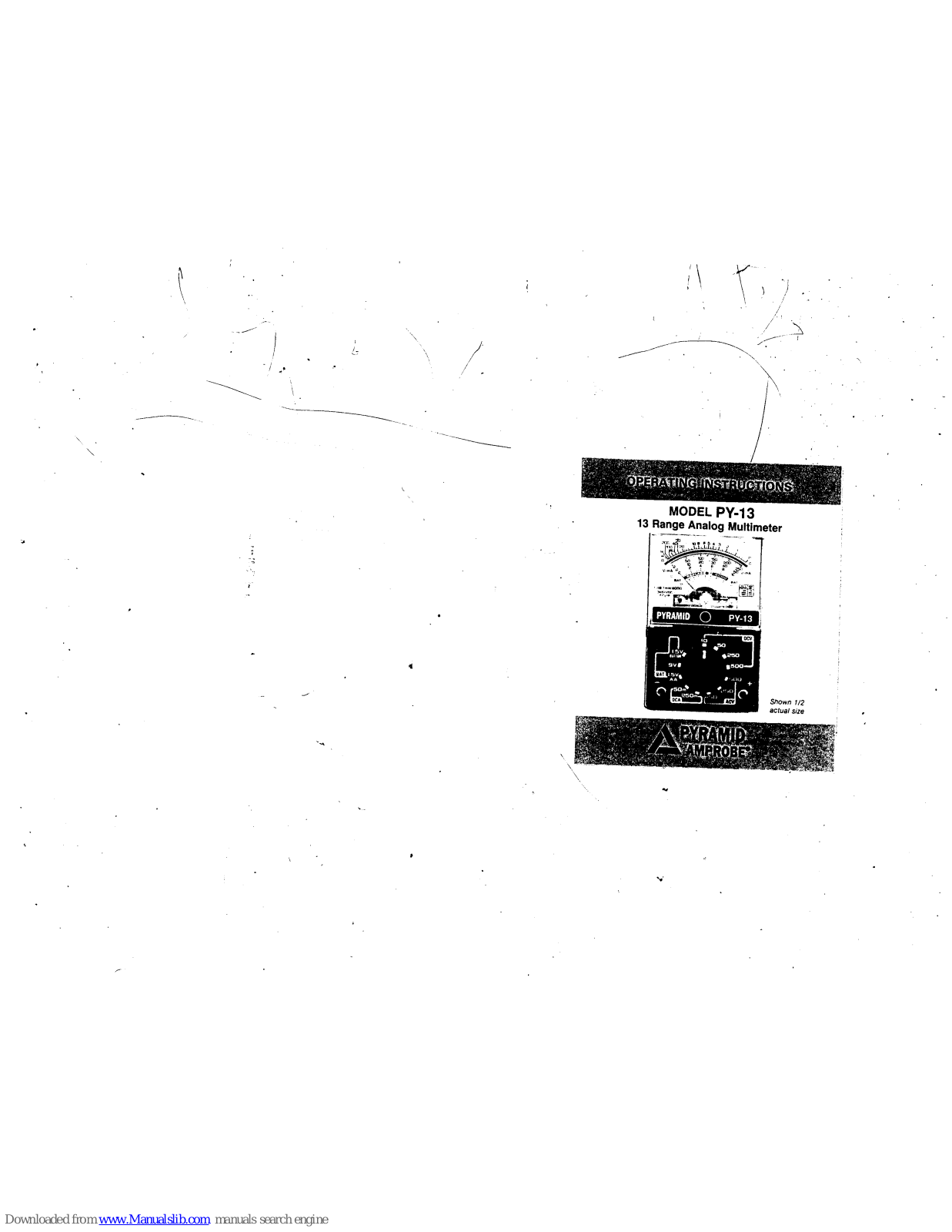 Pyramid PY-13 Operating Instructions Manual - ManualMachine.com