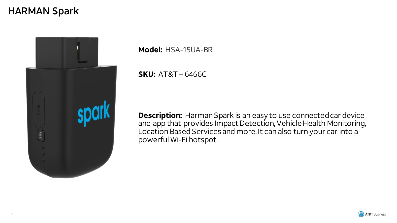 Harman HSA-15UA-BR User Manual