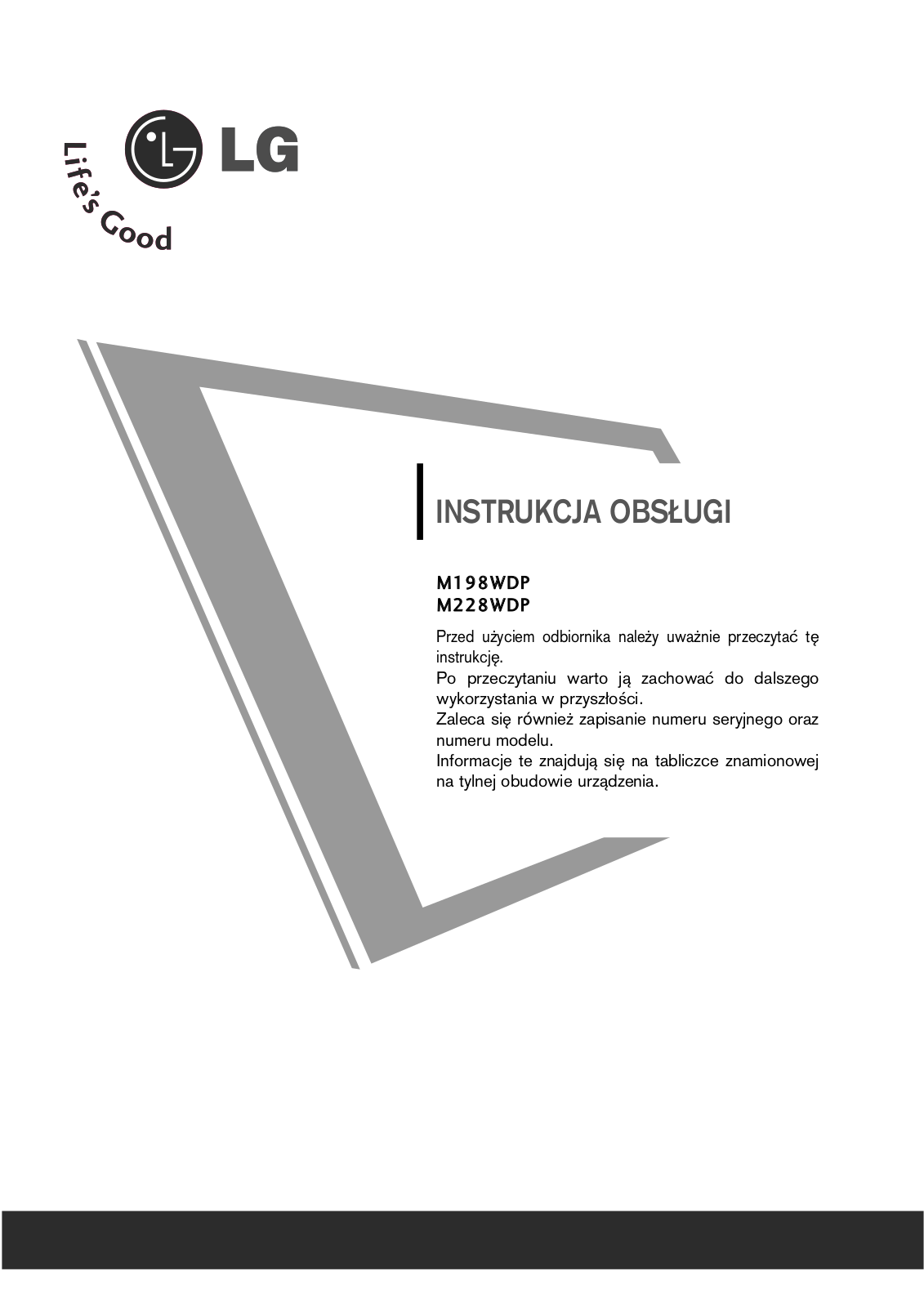 Lg M198WDP, M228WDP user Manual