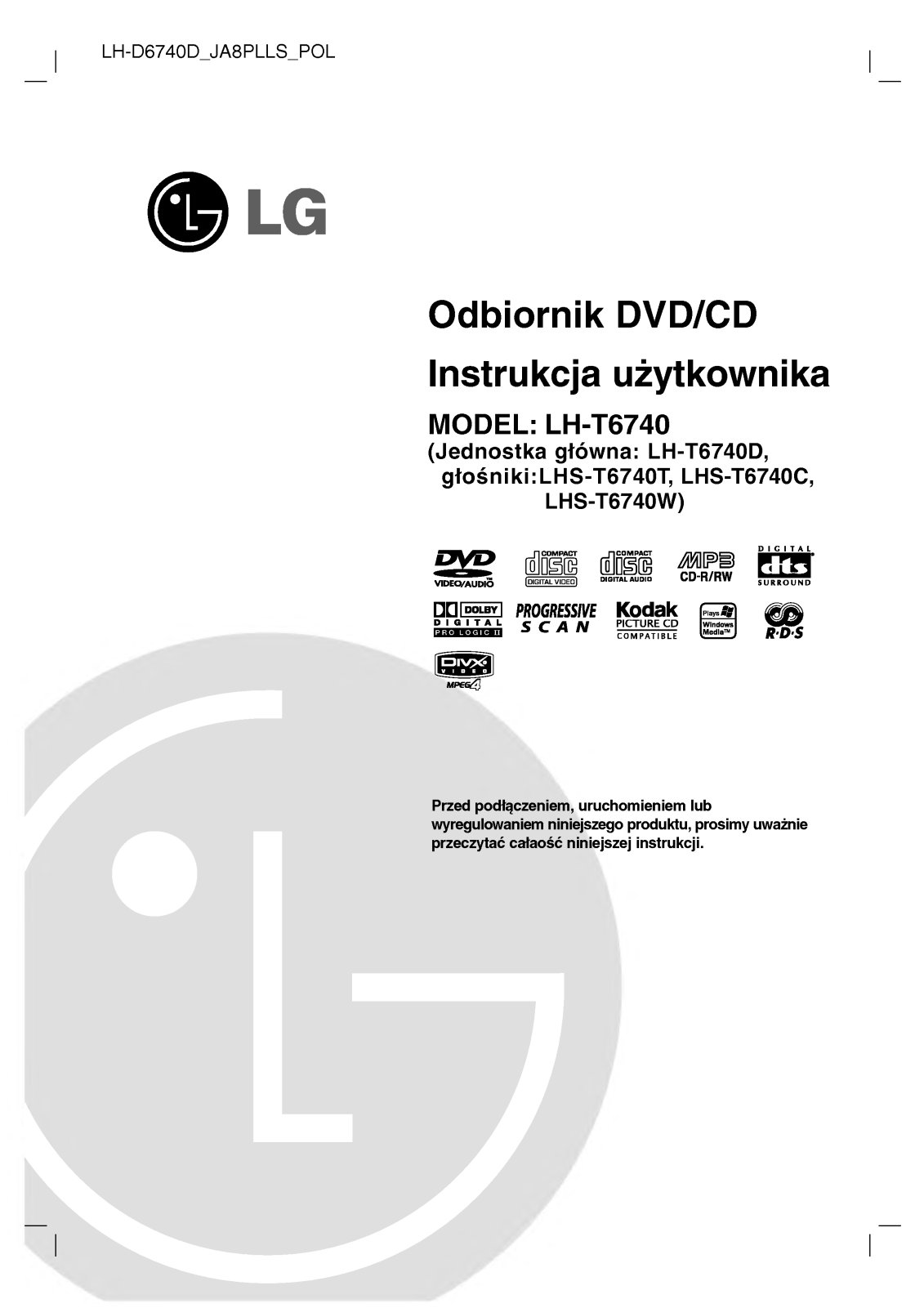 Lg LH-T6740D User Manual