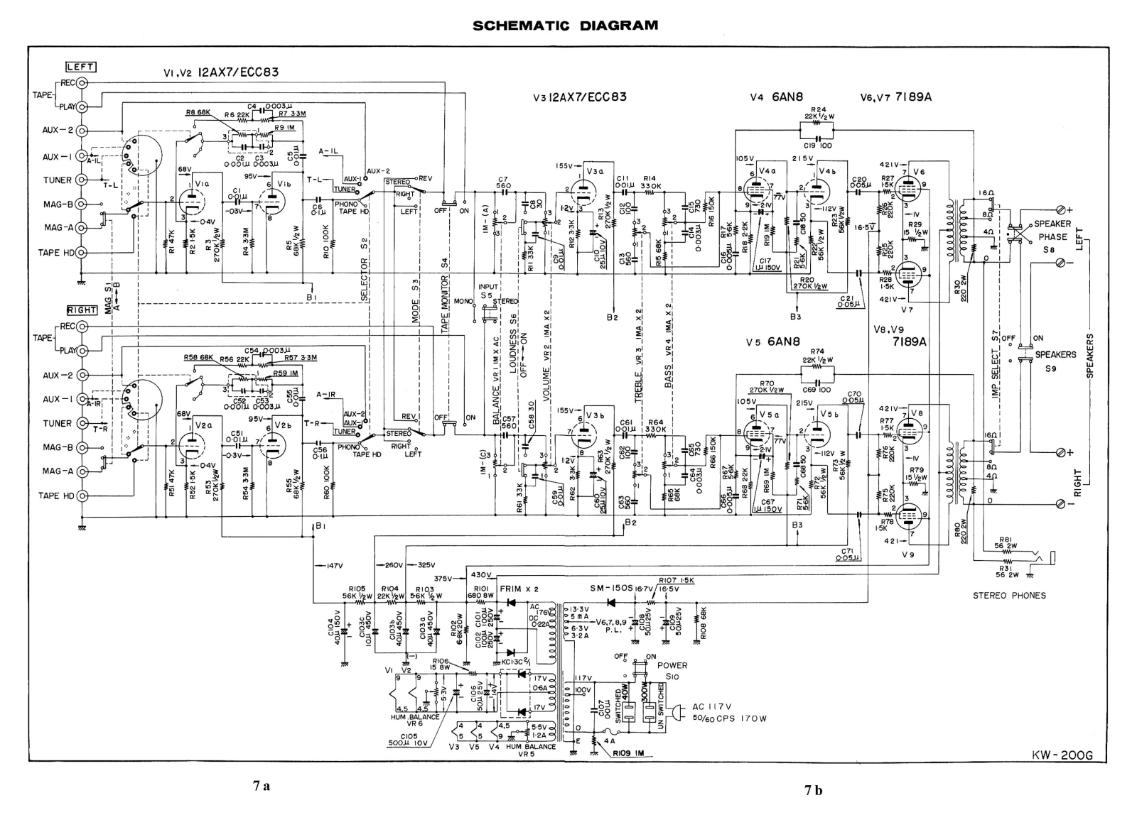 Kenwood Trio-KWG-200 Schematic