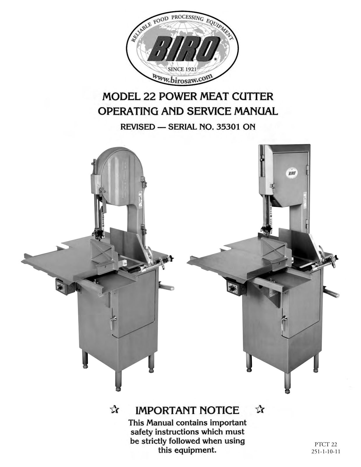 Biro 22 User Manual