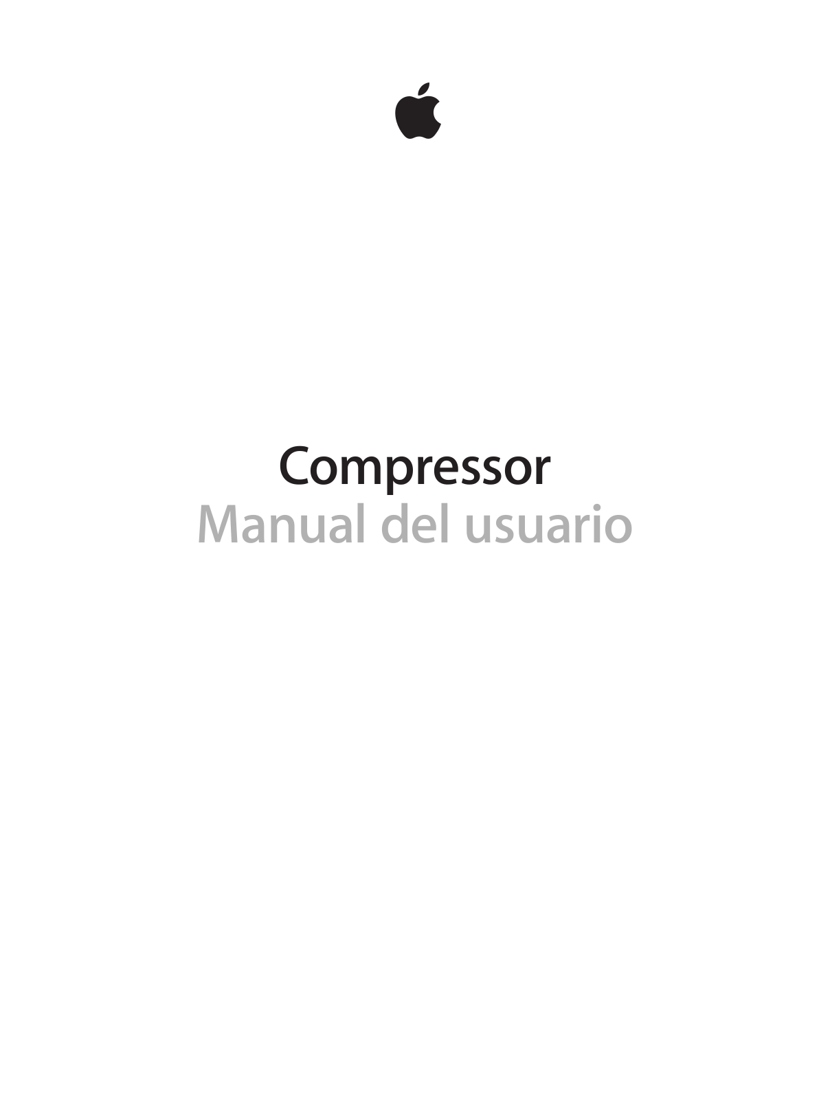 Apple Compressor - 4.0 User Manual