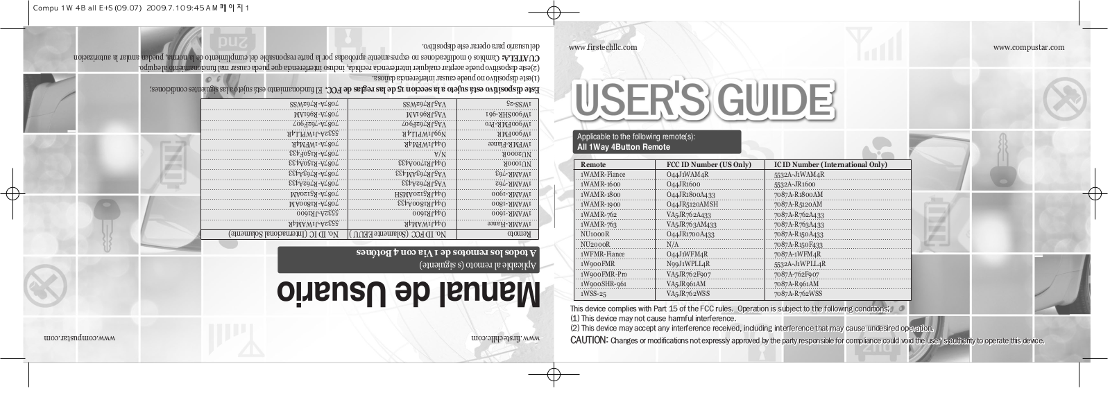 SEGI JR961AM User Manual