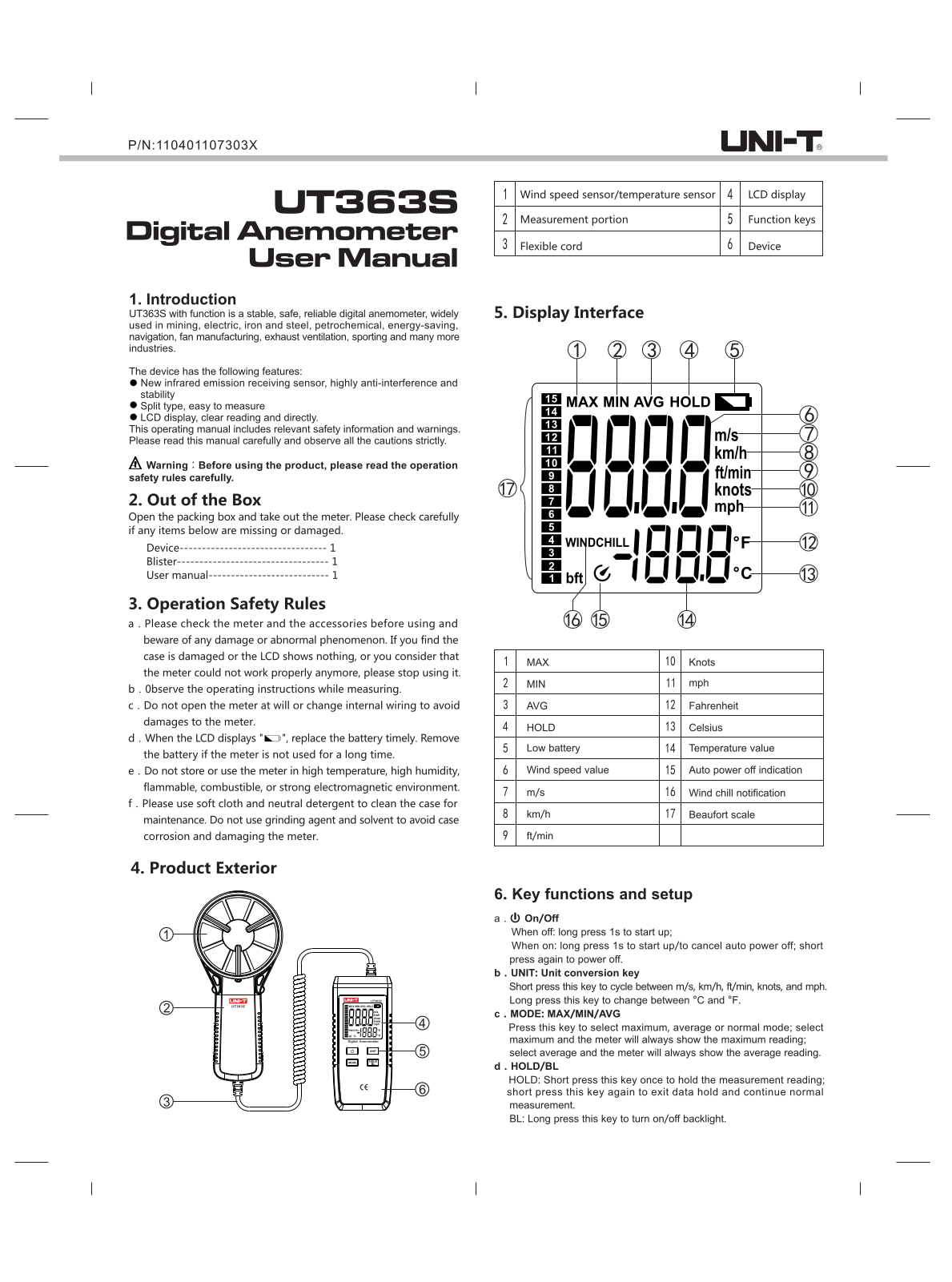 Uni-t UT363S User Manual