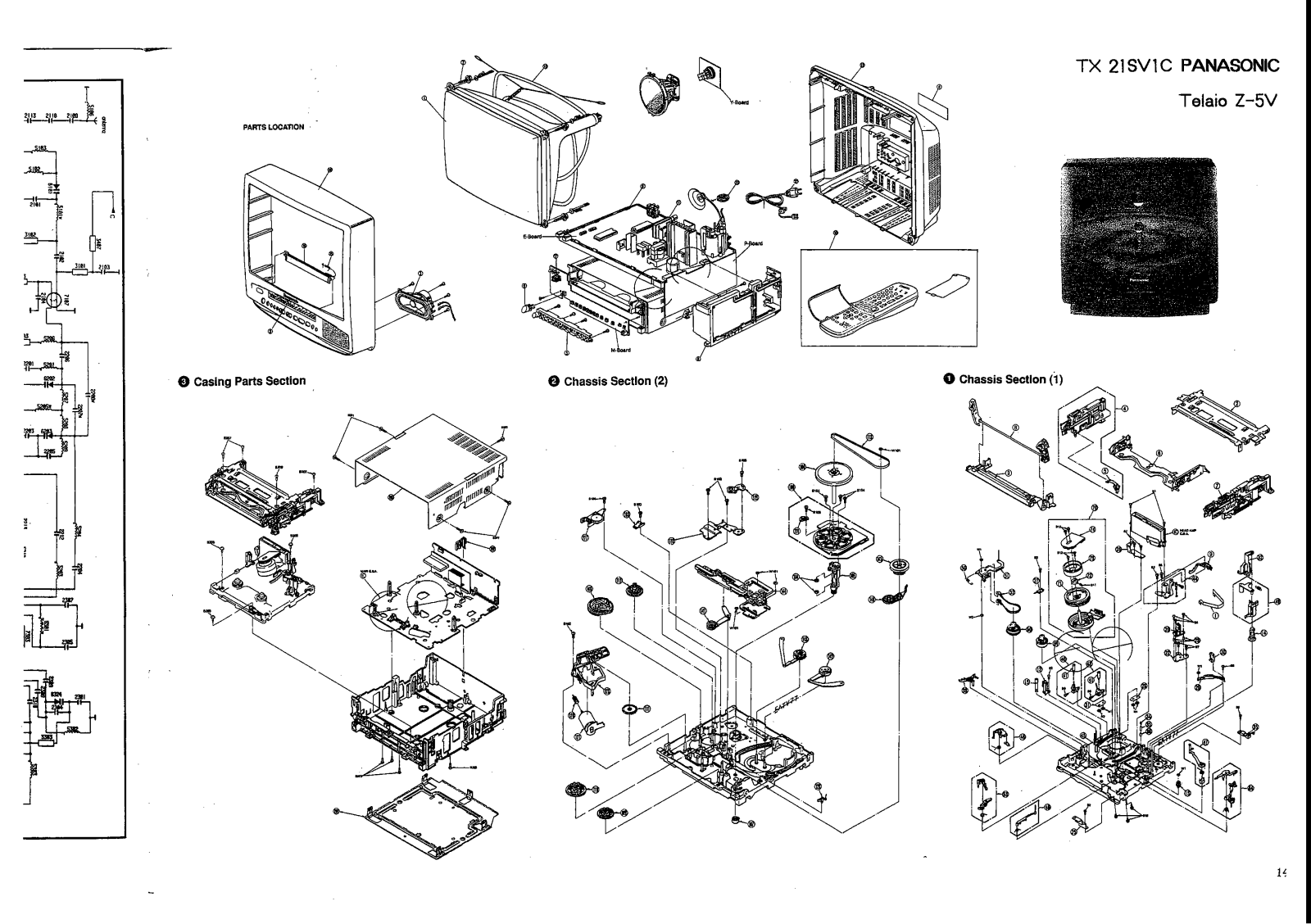 Panasonic TX-21SV1C Schematic