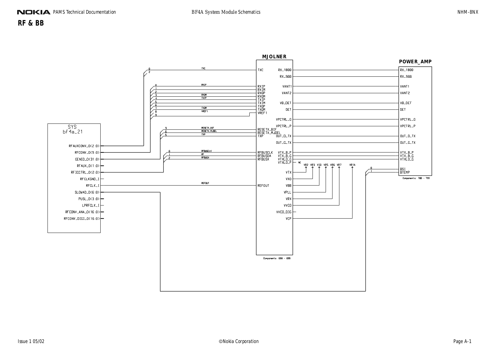 Nokia 3510 Service Manual 11 nhm 8nx schematics