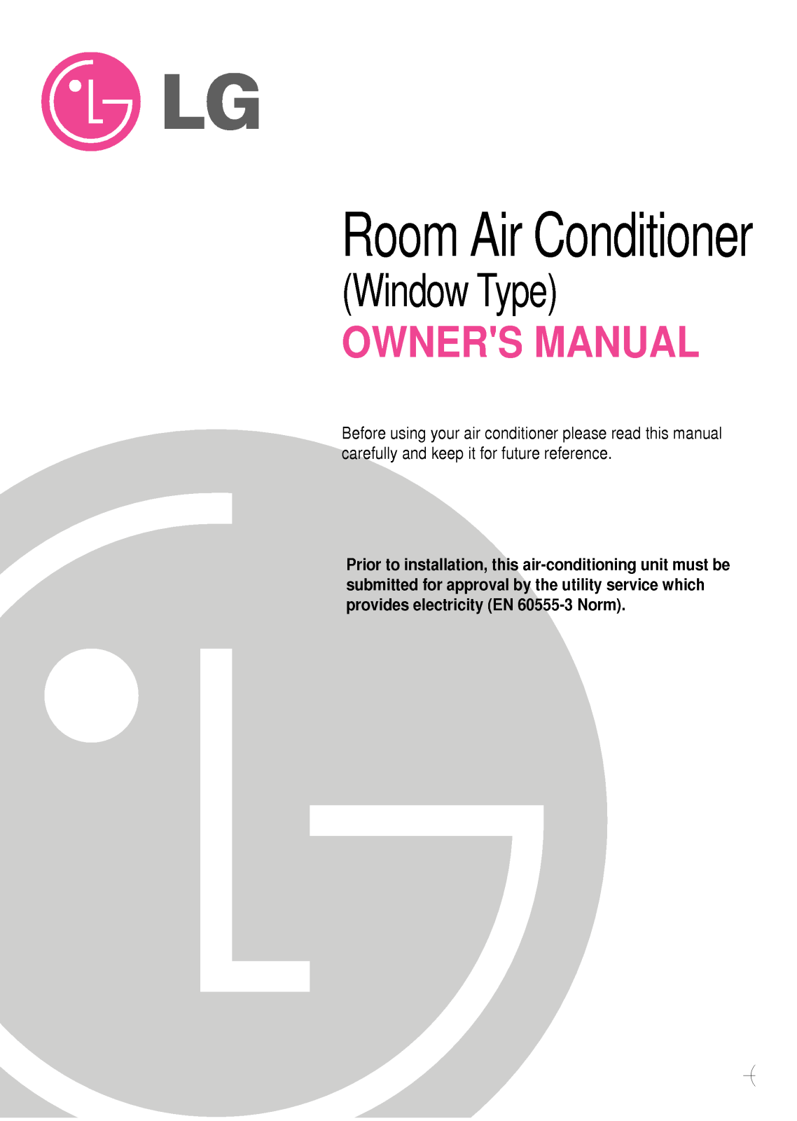 LG LW-E1862HS User Manual