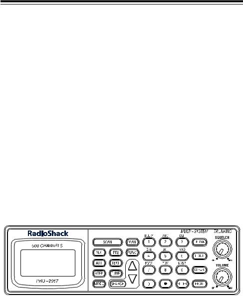 Radio Shack PRO-2067 User Manual