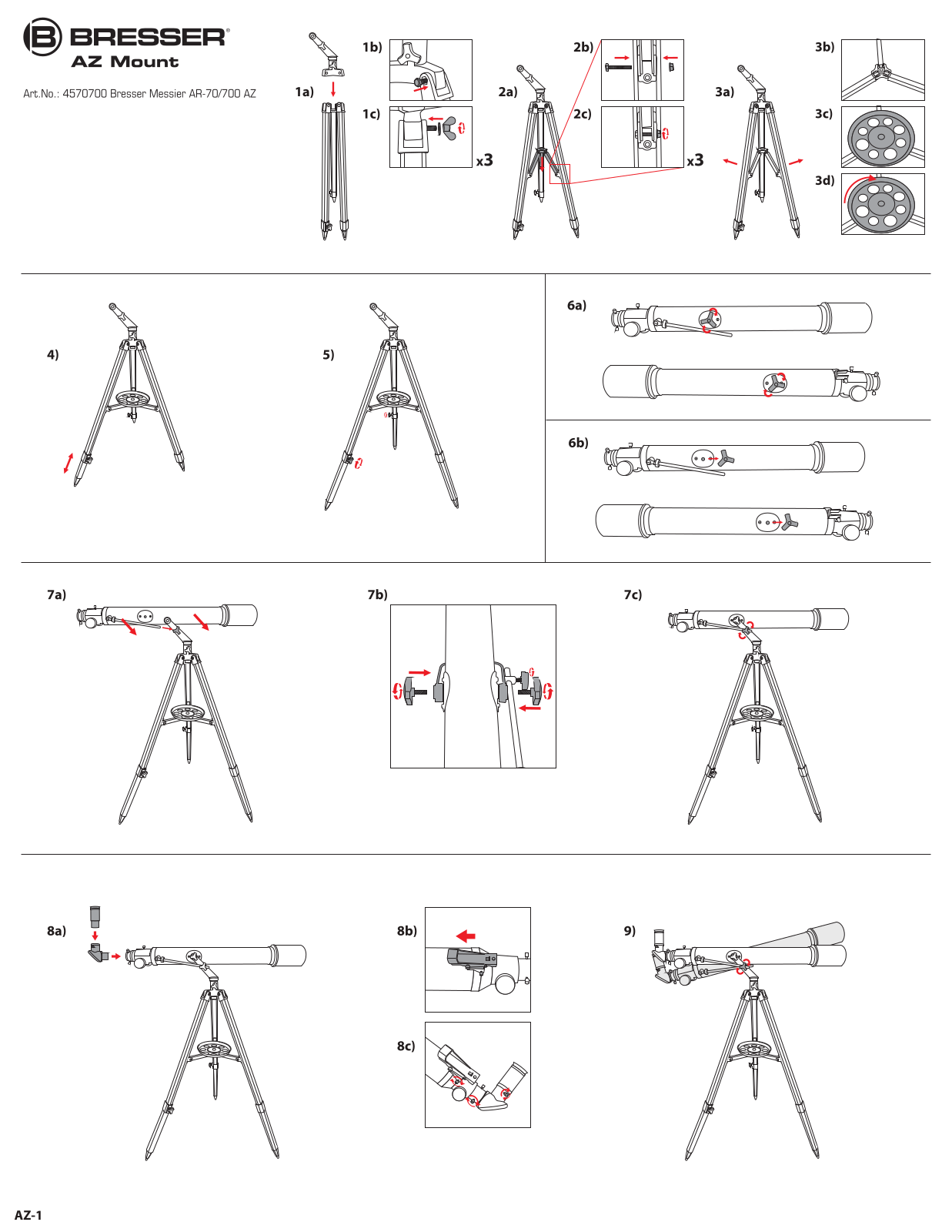 Bresser AR-70/700 AZ User Manual