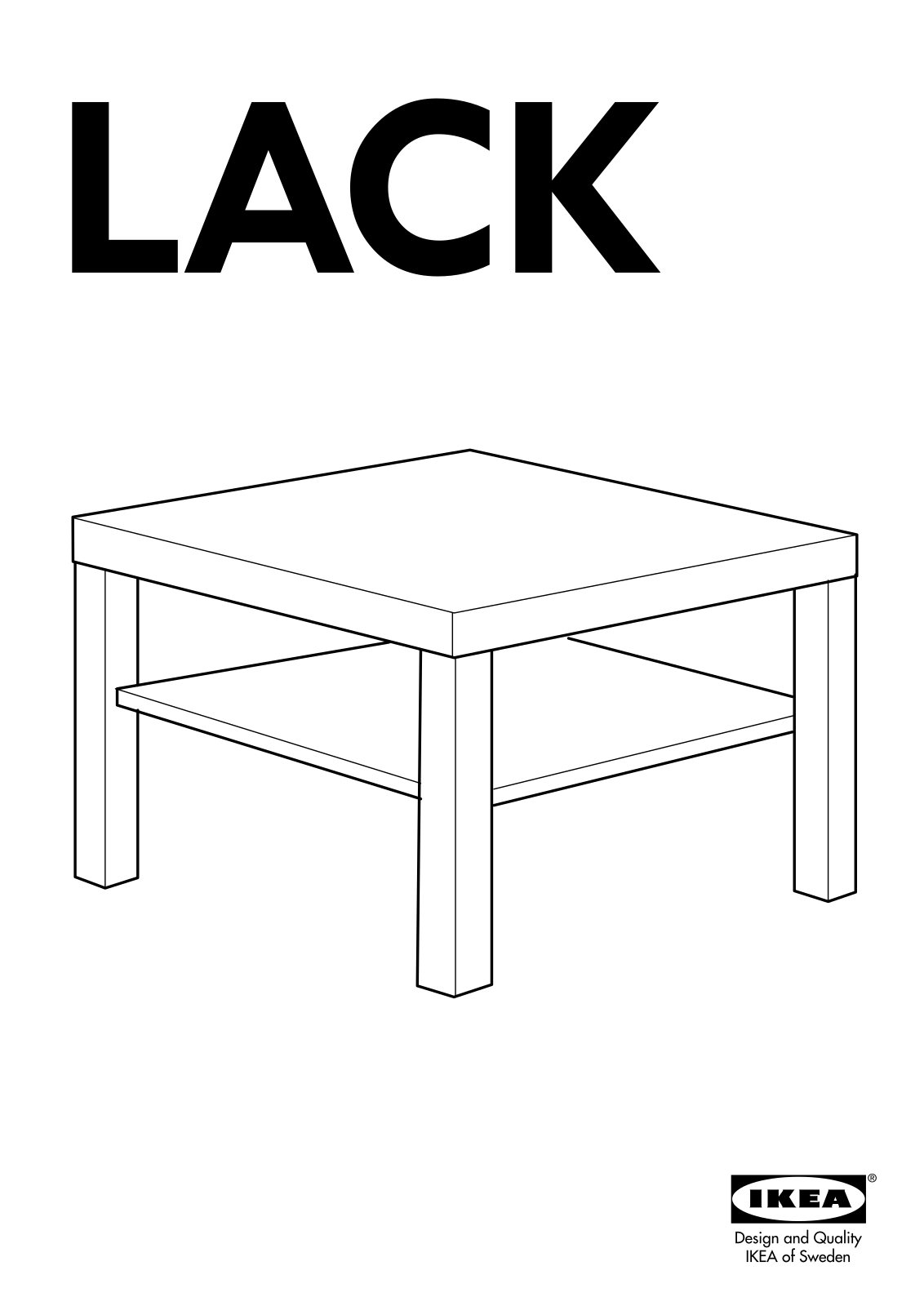 IKEA LACK User Manual