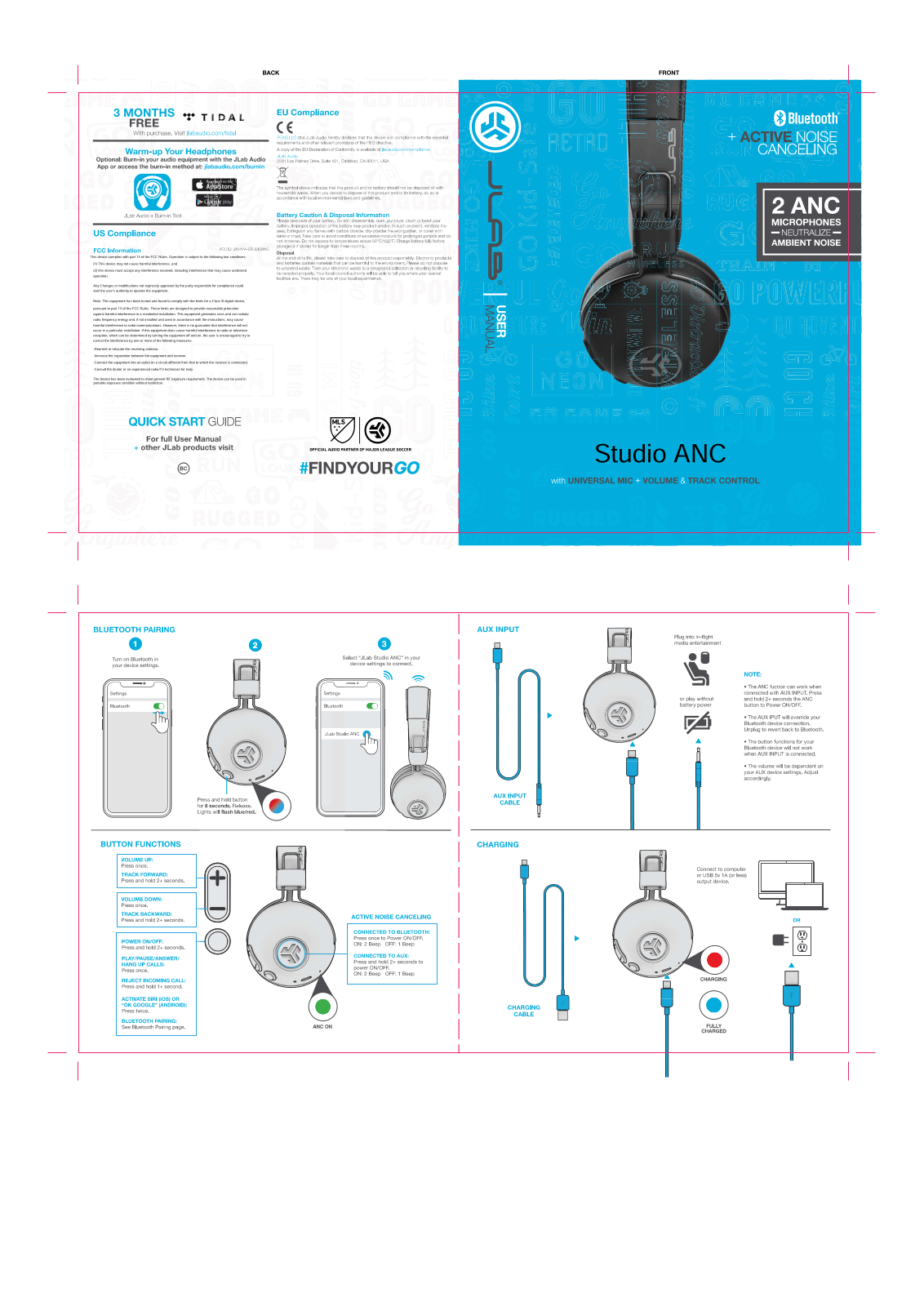 PEAG JLab Audio STUDIOANC User Manual