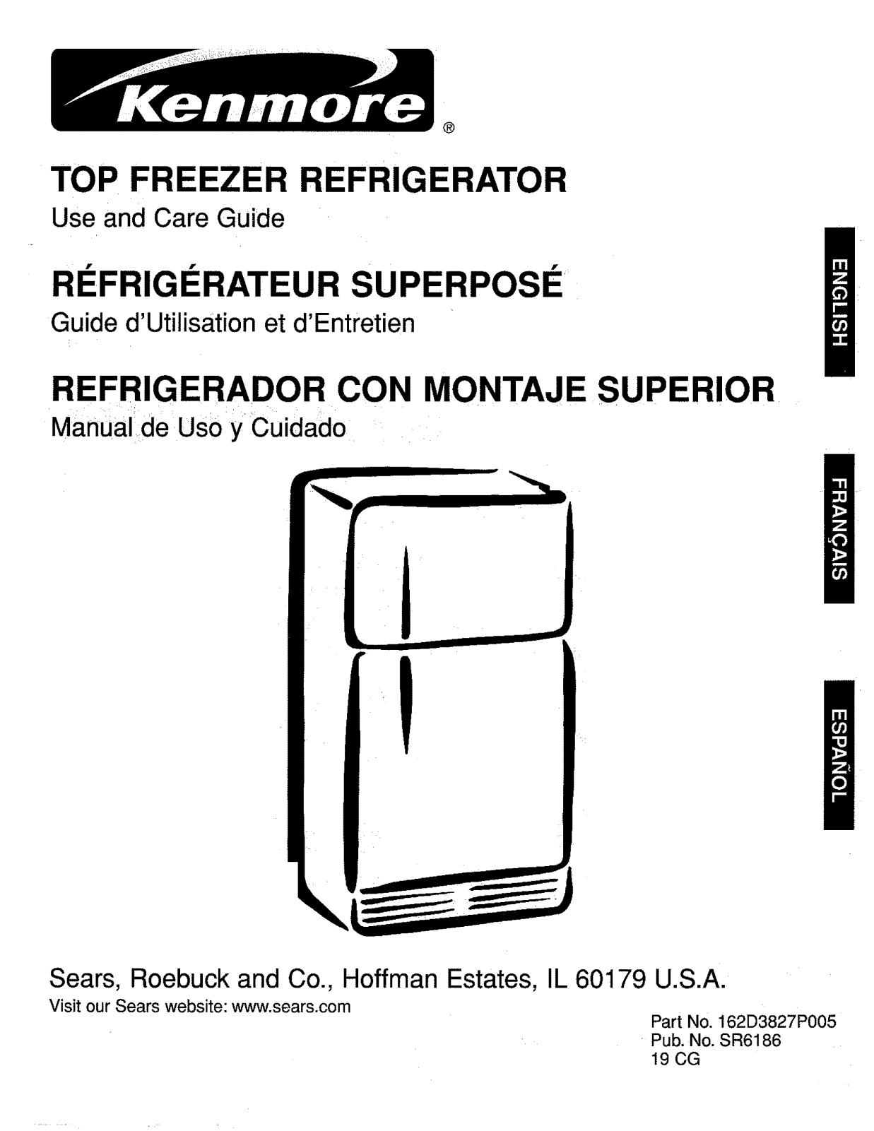 Kenmore 36379567990, 36379567890, 36379562990, 36379262991, 36378962897 Owner’s Manual