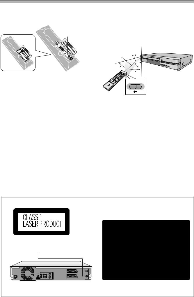 PANASONIC DMR-E50EG User Manual