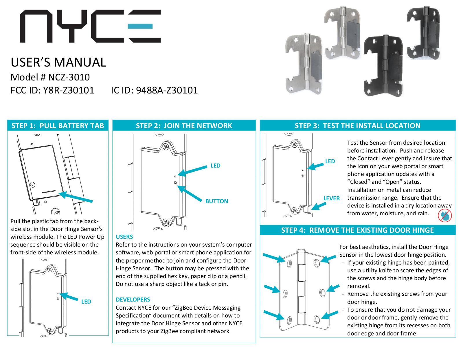 Nyce Sensors Z30101 User Guide