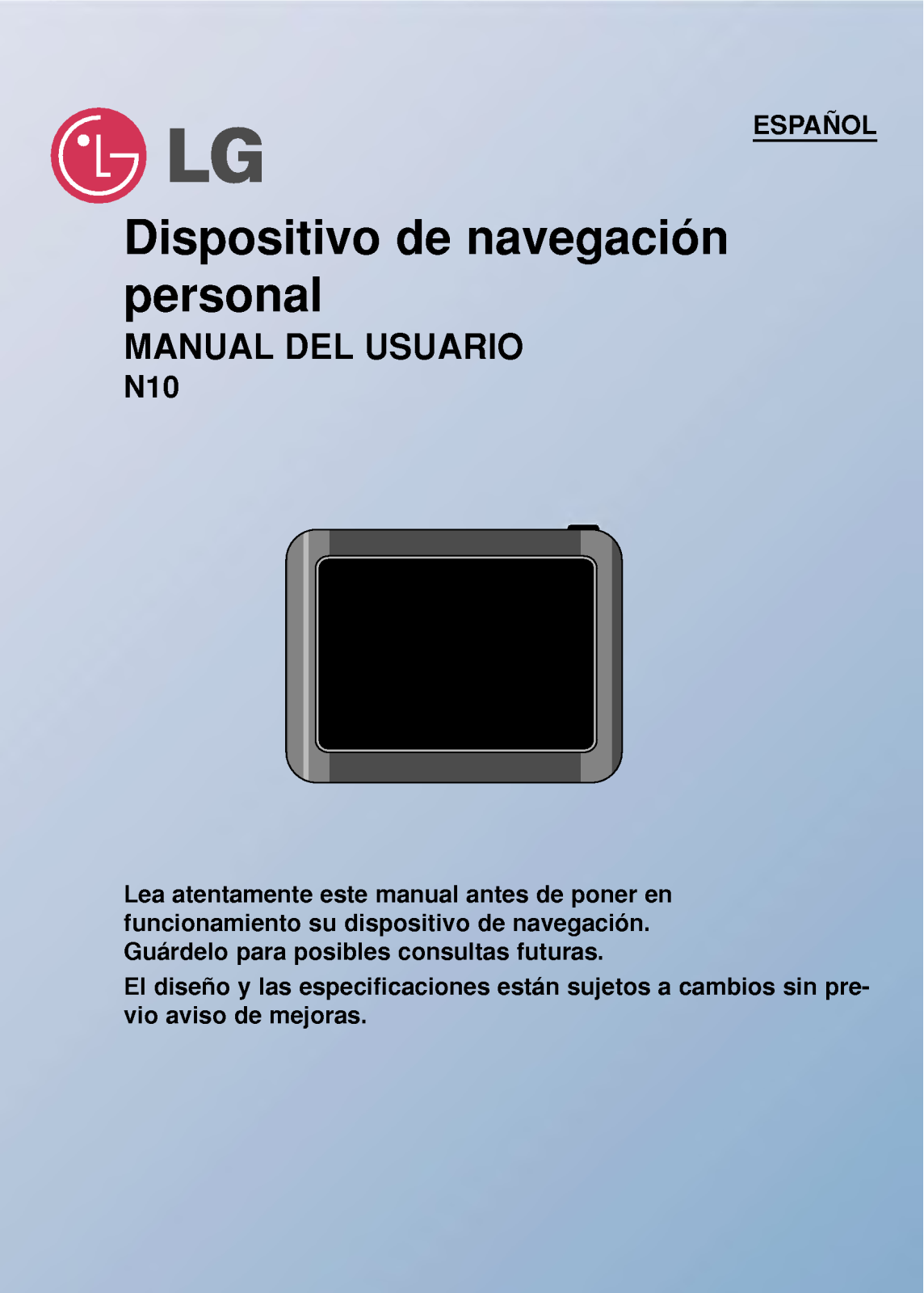 Lg N10 User Manual