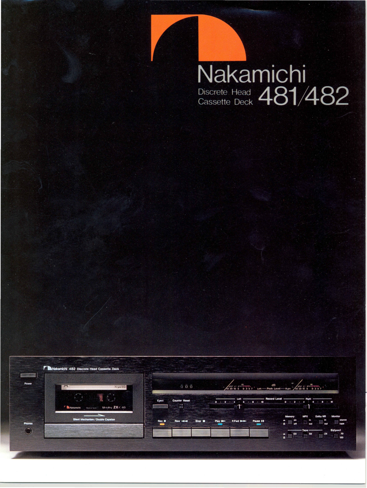 Nakamichi 481, 482 Brochure