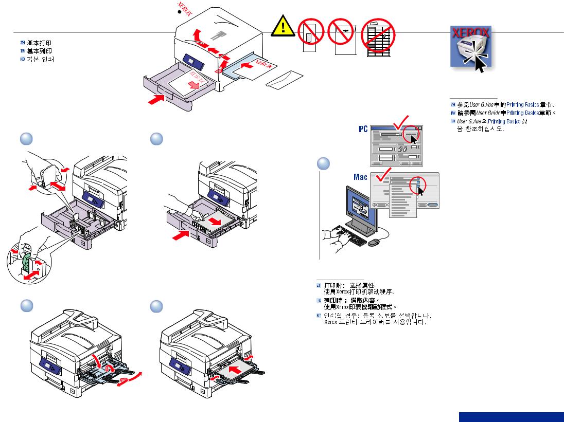 Xerox PHASER 7400 INSTRUCTION POSTER